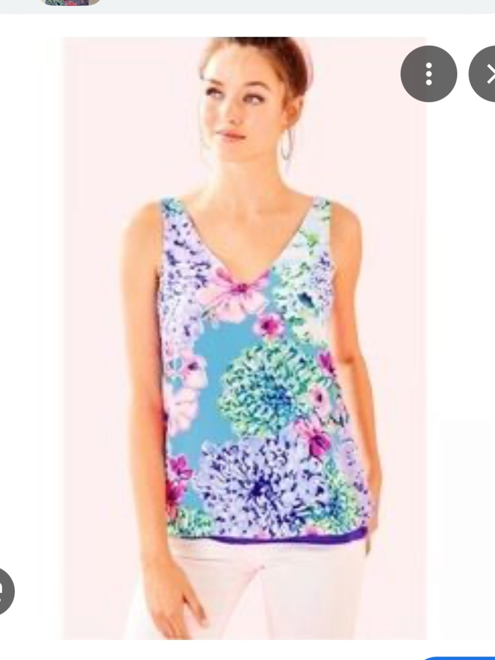 Lilly Pulitzer Florin Reversible Sleeveless Top
